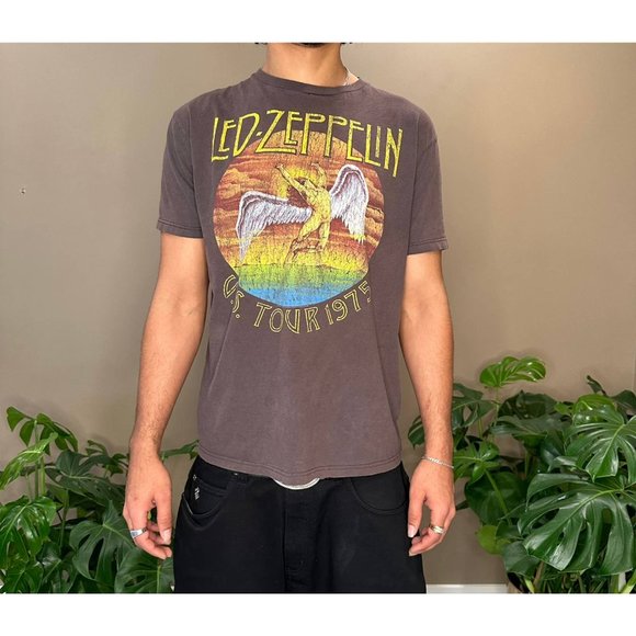 2010 y2k led zepplelin us tour 1975 remake crop cropped boxy - Picture 4 of 11